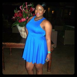 Blue LUSH Skater Dress